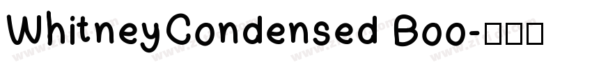 WhitneyCondensed Boo字体转换